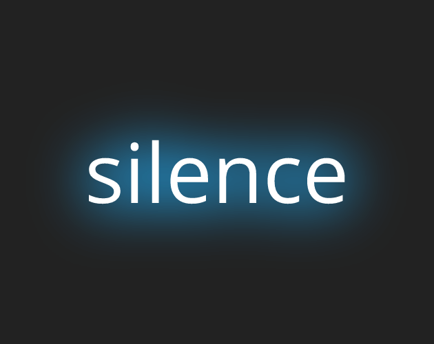 Couverture de silence. Le fond de l'image est bleu vibrant pour faire référence au drapeau ouïghour. Le titre, "silence", est écrit deux fois. La première en français en bleu clair. La seconde fois en ouïghour en blanc avant de ressortir plus sur l'image.